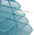 Mind Reader Desk Organizer with 4 Sliding Trays for Letters, Documents, Mail, Files, Paper, Turquoise