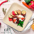 ONEIRA KOUZINA Premium Palm Leaf Plates - 20 large, 10 inch square party pack - Biodegradable Compostable Eco-Friendly Disposable Sturdy. Better than bamboo plates, paper or plastic plates