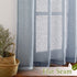 NICETOWN Linen Blend Semi Sheer Window Curtains W52 x L45, Silver Grommet Semitransparent Drapes Balance Light & Privacy for Living Room/Bedroom, 104" W Total 2 PCs, 45" L, Sea Mist