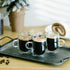 BTaT- Double Wall Glass Barrel Shape, 4 Pack, 5 oz (150 ml), Espresso Cups, Clear Espresso Cups, Glass Coffee Mugs, Clear Coffee Mug, Double Wall Glass Coffee Mugs, Latte Cup, Cappuccino Cup