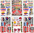 Dirt Bike MotoGP Motocross Motorcycles Bikes ATV Parts Race Accessories Sponsor Garage Toolbox Racing Motos Logo Helmet Sheet Grafitti Kit Pack 6 Vinyl Graphics Decal and Stickers Set D6722 Best4Buy