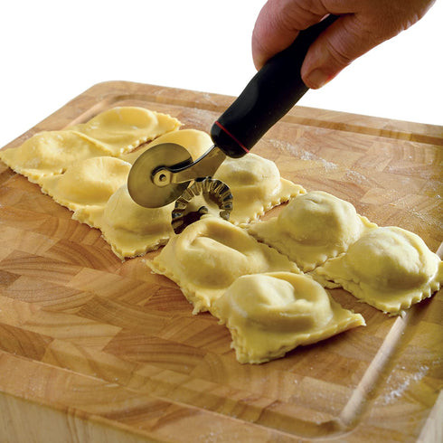 Norpro Jumbo Ravioli Maker with Press, 12.25" x 5.125" x 1", White