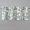 DriftAway Layla Classic America Style Floral Leaves Room Darkening Window Curtain Valance Rod Pocket Single 52 Inch by 18 Inch Plus 2 Inch Header Teal Gray