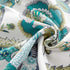 DriftAway Layla Classic America Style Floral Leaves Room Darkening Window Curtain Valance Rod Pocket Single 52 Inch by 18 Inch Plus 2 Inch Header Teal Gray