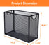 Hanging File Organizer Filing Box - Metal Mesh File Crate Desk Organizer Magazine Holder Book File Letter Storage Box Filling Cabinets for Office Home School, 5 Hanging Folders Included
