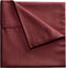 Brushed Microfiber Sheets Set- 3 Piece Hypoallergenic Bed Linens with Deep Pocket Fitted Sheet and Embossed Design by Lavish Home (Burgundy, Twin)