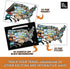 See Many Places Scratch Off Map of the United States - 28x22in Frameable Poster-Travel Map with Custom State Pictures & Gold Foiling, White