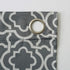 Sun Zero Barnett Trellis Blackout Grommet Curtain Panel, 40 in x 84, Gray