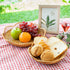 Fruit And Vegetable Storage Round Wicker Baskets Rattan For Serving Potatoes Onions Bread Decor Basket Stackable Set 2 Fruit Holder For Kitchen Countertop Organizing Bathroom Toys Craft (Honey Brown)