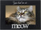 Malden International Designs 4964-46 Expressions You Had Me at Meow Black Wood Picture Frame, 4x6, Black
