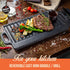 Cast Iron Griddle Plate 13 x 8 inch | Reversible Cast Iron Grill / Griddle Pan | Double Sided Stove Top Griddle On Single Burner | Pre-Seasoned Small Cast Iron Griddle 1 Piece