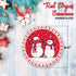 Unique Red Stripes Snowman Dinnerware Party Bundle | Dinner & Dessert Plates, Large & Small Napkins | Candy Cane Paper Disposable Kids Christmas Holiday Dessert Dinner Set