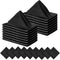 FEQO 30 Pack Black Satin Napkins Square Satin Dinner Napkins Soft Silk Napkin Table Napkins for Weddings Dinner Restaurant Party Decoration, 17 x 17 inch