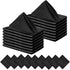 FEQO 30 Pack Black Satin Napkins Square Satin Dinner Napkins Soft Silk Napkin Table Napkins for Weddings Dinner Restaurant Party Decoration, 17 x 17 inch