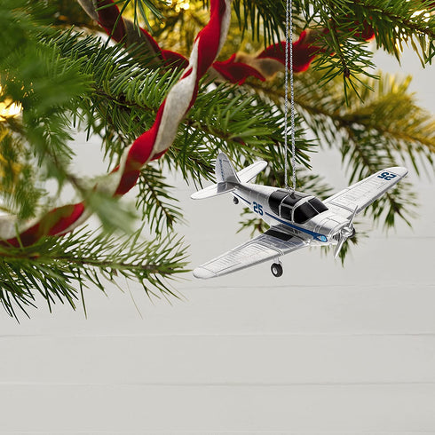 Hallmark Keepsake Christmas Ornament 2021, Sky's The Limit Globe Swift Airplane