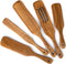 Wood Spurtles Kitchen Set, Acacia Wooden Kitchen Utensil Set,Wood Cooking Utensil, 100% Healthy Hard And Durable Wood Kitchen Utensils For Salad Stir, Cake Make And Pan-Fried Steak (5)