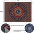 Bohemian Mandala Tapestry Hippie Tapestries Psychedelic Peacock Boho Tapestry Wall Hanging for Bedroom(59.1 x 78.8 inches)