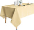 Obstal 210GSM Rectangle Table Cloth, Water Resistance Microfiber Tablecloth, Decorative Fabric Table Cover for Outdoor and Indoor Use (Champagne, 60 x 120 Inch)