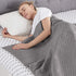 Amazon Basics Quilted Minky Weighted Blanket Cover - 48" x 72" (Twin), Dark Grey