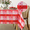 LUSHVIDA Valentine's Day Checkered Rectangle Table Cloth- Love Heart Patterned Washable Microfiber Tablecloth Decorative Table Covers for Wedding Holiday Party Kitchen Dinning, 150 GSM, 60 x 84 inch