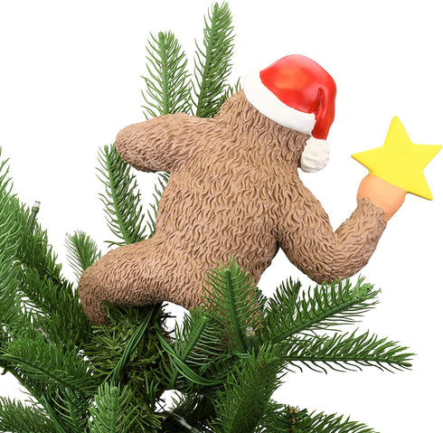 Tree Buddees King Kong Climbing The Tree Funny Christmas Tree Topper - Large 10"