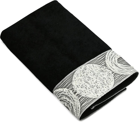 Avanti Linens Galaxy Hand Towel, Black