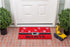 Calloway Mills 101811729 Believe Doormat, 17" x 29", Red/Black/White