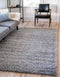 Unique Loom Solo Solid Shag Collection Area Modern Plush Rug Lush & Soft, 2 ft 2 in x 3 ft, Cloud Gray