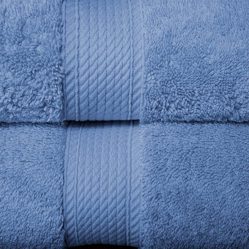 SUPERIOR Egyptian Cotton Bath Sheet Towels, Luxury, Large, Soft, Extra Absorbent, Quick Dry Towel Set for Body, Shower, Bathroom, Home Essentials, Decor, Pool, Spa, 2 Pieces, Denim Blue