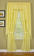 Today's Curtain Orleans 12" Valance Tambour Scallop Edge Curtain, Buttercup, 60 in x (W x L)