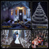 AmyHomie Christmas Lights 400 LED Icicle Lights, 8 Modes White Icicle Lights Outdoor with 75 Drop, Indoor Curtain Fairy Halloween Lights for Wedding Party Holiday Christmas Decorations