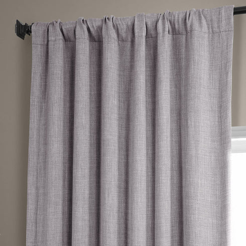 HPD Half Price Drapes Faux Linen Room Darkening Curtain (1 Panel) 50 X 120, BOCH-LN1858-120, Clay