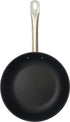 IMUSA USA S Light Cast Iron Pre-Seasoned Non-Stick Saute Pan with Stainless Steel Handle 11-Inch, Black