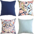 Sofa Throw Pillow Covers - 18x18 Inch Set of 4 Decorative Cushion Covers for Living and Bed Room Decor Hand Painted Designs