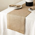 iPEGTOP Burlap Table Runner - 12 Inches x 10 Yards Extra Long - Natural Jute Fabric Roll Placemats Centerpieces with Sewn Edges for Farmhouse Country Rustic Home Decor Wedding Decorations Crafts