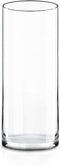 CYS Excel Glass Cylinder Vase (H:14" D:5") | Multiple Size Choices Glass Flower Vase Centerpieces | Hurricane Floating Candle Holder Vase
