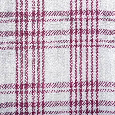 DII Assorted Woven, Kitchen Dishtowel Set, 18x28, Wine, 5 Piece