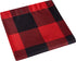 Home Spun Holiday Buffalo Check Shower Curtain, Red and Black