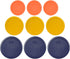 Pyrex (3) 7402-PC 6/7 Cup Blue (3) 7201-PC 4 Cup Butter Yellow (3) 7200-PC 2 Cup Orange Replacement Food Storage Lids