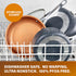 Gotham Steel 9.5? Frying Pan, Nonstick Copper Frying Pans with Durable Ceramic Coating, Nonstick Frying Pans, Nonstick Skillet, Copper Pans Nonstick, Egg Pan, Omelet Pan Cookware 100% PFOA Free