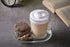 DESTALYA Coffee Mugs with Handles and Saucers Set, Clear Glass 13.52 oz Handled Cups for Hot Beverages Cold Drinks, Tea Espresso Cappuccino Hot Chocolate