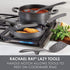 Rachael Ray Tools and Gadgets Spoon, Slotted and Solid Turners Set/ Cooking Utensils - 3 Piece, Gray