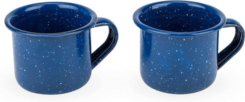 Foster & Rye Blue Enamel Set Specialty Shot Glasses, 2 Count (Pack of 1)