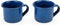 Foster & Rye Blue Enamel Set Specialty Shot Glasses, 2 Count (Pack of 1)
