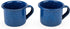 Foster & Rye Blue Enamel Set Specialty Shot Glasses, 2 Count (Pack of 1)