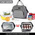 AmHoo Lunch Bag for women Lunch Boxes Insulated Leak-proof Meal Prep Cooler Tote Bag Double YKK Zippers Waterproof Pink