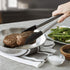KitchenAid Silicone Tipped Stainless Steel Tongs, 10.26 Inch, Black