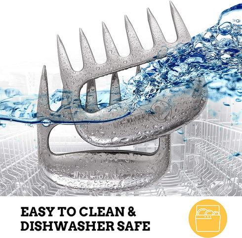 Meat Claws Meat Shredder for BBQ - Perfectly Shredded Meat, These Are The Meat Claws You Need - Best Pulled Pork Shredder Claw x 2 For Barbecue, Smoker, Grill (Stainless Steel)