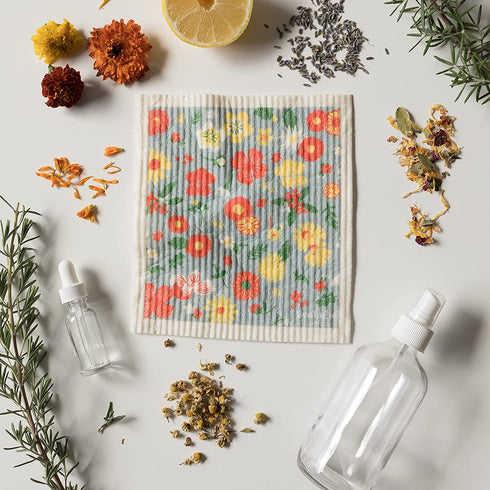 Ecologie by Danica Flowers of Month Swedish Dishcloths, Set of 3