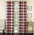 Lorraine Home Fashions 09570-63-00148 RED Courtyard Grommet Window Curtain Panel, Red, 53" X 63"